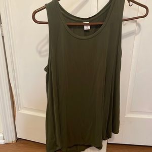 Old navy luxe tank top in green